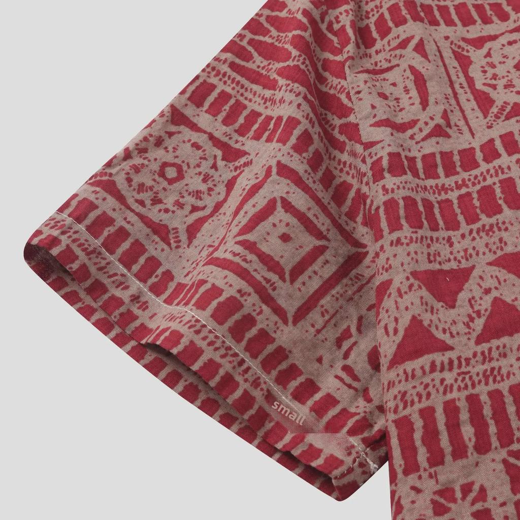 Men's Ethnic-Style Floral Short-Sleeved Shirt - 2024 Summer Collection, Plus Sizes Available