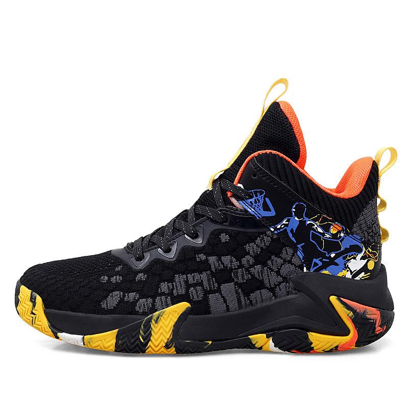 Source Basketball shoes Men's high-top Jinjiang sneakers Cement ground Outdoor foreign trade casual shoes Running sneakers