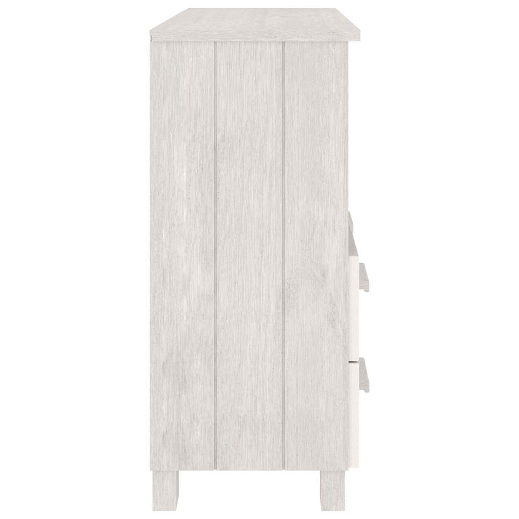 Vidaxl Szafka Hamar, Biała, 85X35X80 Cm, Lite Drewno Sosnowe