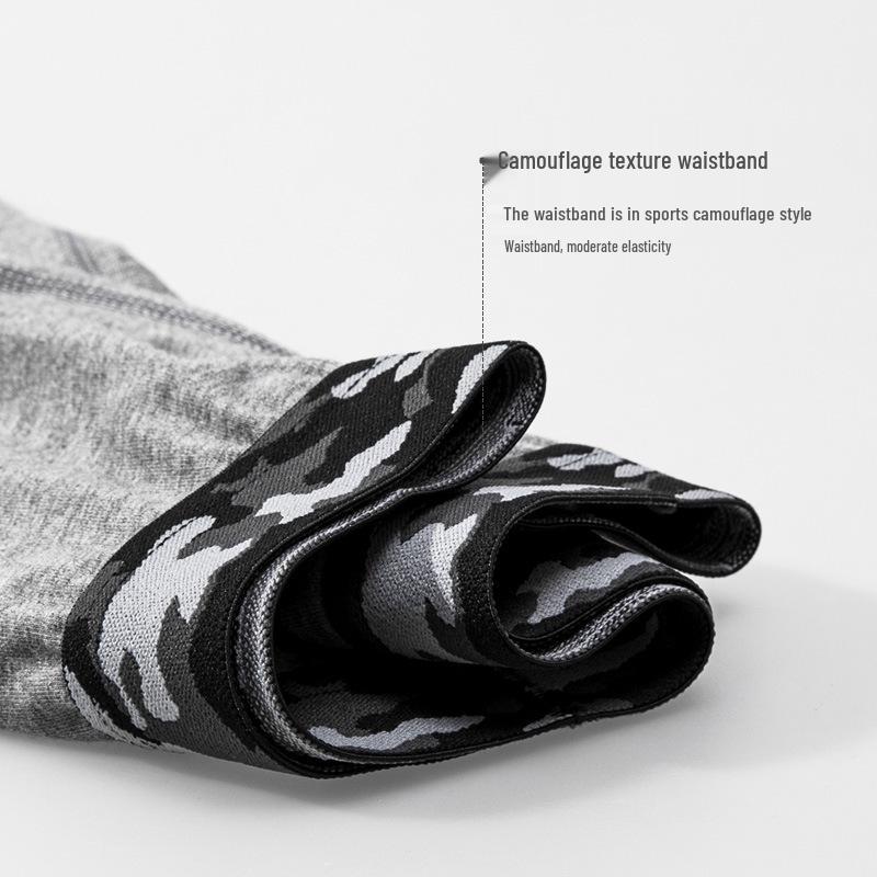 Men's Anti-Friction Cotton Boxer Briefs - Large Size, Breathable for Sports and Running