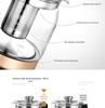Korean Style Automatic Glass Kettle: Black & Flower Tea Maker, Multi-functional, Household.