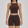 Dare to Show Damen Colorblock Schlankmachendes Yoga-Set - Enganliegende Sportbekleidung zum Laufen & Fitness