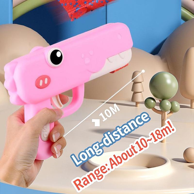 Summer Outdoor Games Kids Glider Flight Throw Foam Plane Kite Shooting Gun Plane Launcher Toy Parent-Child Interaction Toy