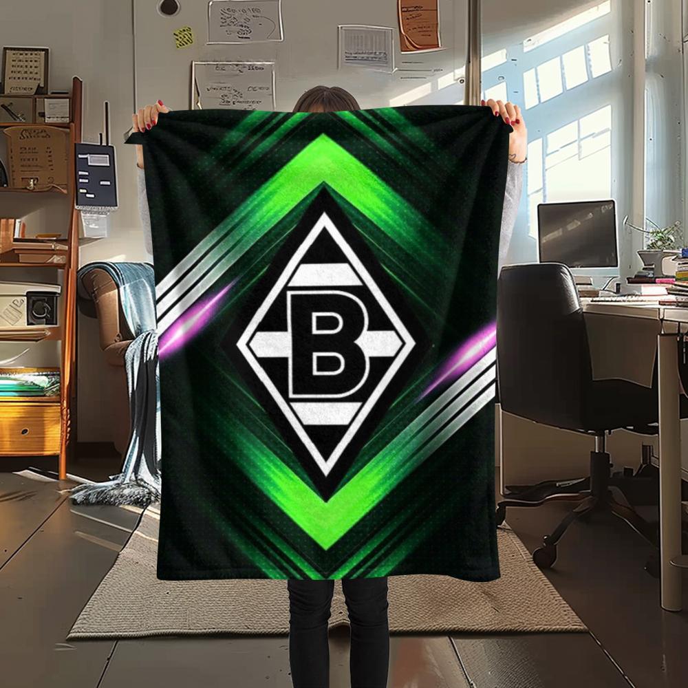 1pc Borussia Print Flannel Blanket, High quality Comfortable for All Seasons, Home Decor, Warmth and Comfort, Perfect for Christmas Gifts17