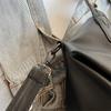 Korean Style Solid Color Large-Capacity Tote Bag - Women's Fashion Crossbody and Shoulder Bag