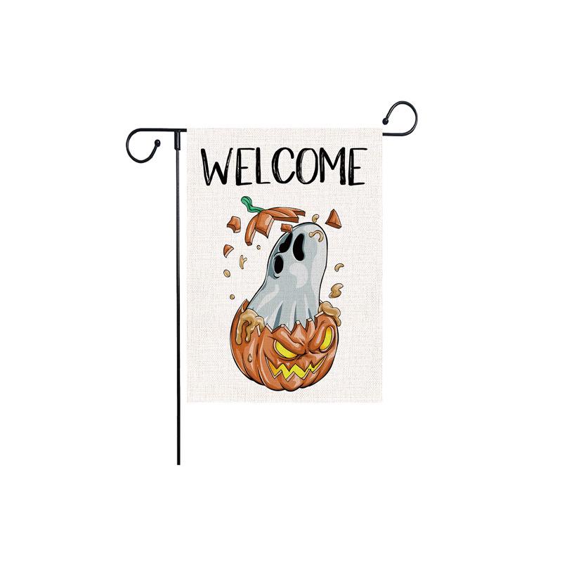 Cross-Border Double-Sided Halloween Garden Flag