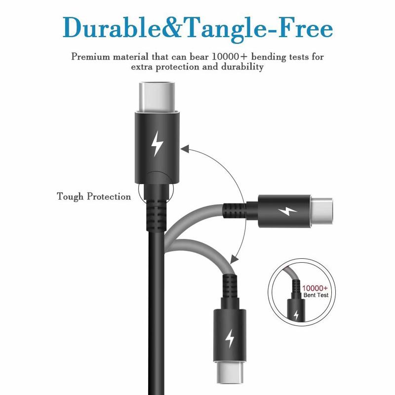 65W 20V 3.25A Laptop Charger Power Adapter USB Type C PD Wall Fast Charging For MacBook Air Pro Dell Huawei Matebook ASUS