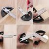 8/12Inch 180° Protractor Aluminum Alloy / Plastic Angle Finder Angle Ruler Woodworking Tools Measuring Ruler Meter Goniometer