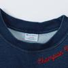 Champion Cotton USA Relax Fit Short Sleeve Sweatshirt with Embroidered Washed Men's Trim, Blue, C3-B011