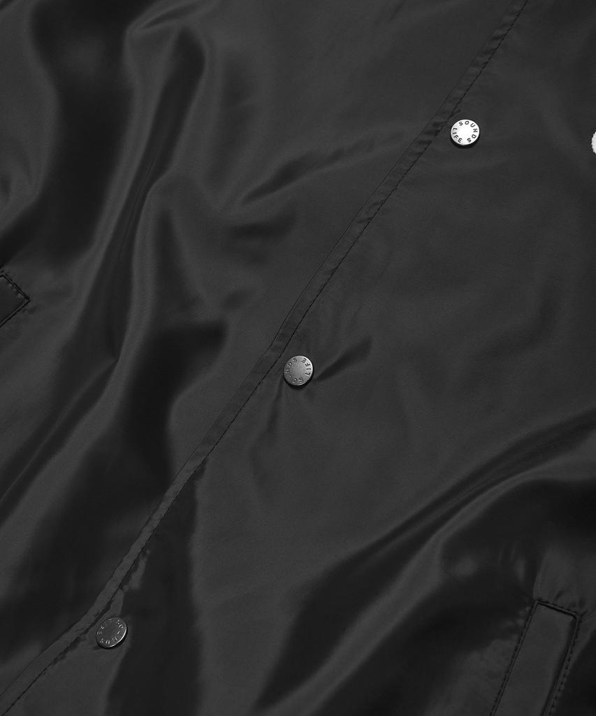 Soundslife Sl Logo Satin Baseball Jacket Charcoal