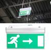 Commercial LED Emergency Sign Lamp Green Bulb Exit Sign Evacuation Indicator Light Left Right Acrylic Security Light School