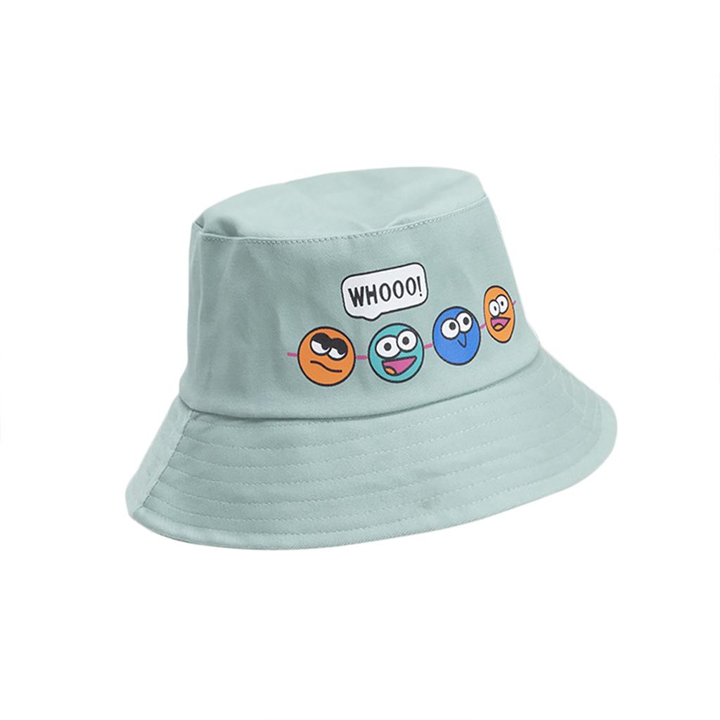 Sun Hat Cartoon Printing Sun Protection Toddler Bucket Hat Summer Fishing Cap For 2-5 Years Old Boys Girls