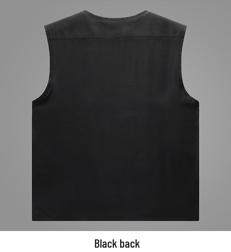 Men's Spring/Summer Outdoor Multi-Pocket Fishing Vest - Customizable Logo