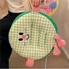 Cartoon Office Chair Cushion Lovely Expression Round Stretch Velvet Seat CushionButt Pad