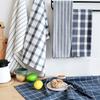 5pcs/set Blue Series Cotton Woven Kitchen Towel Set Absorbent Home Napkin Tea Cloth for Dish Drying Counter Cleaning