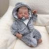 Reborn Baby Doll 49cm Silicone Realistic Infant With Soft Body For Collectors And Gift Use