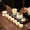 Annual Meeting Ru Kiln Set Ceramic Teapot Teacup Tea Tray Light Luxury High-end Household Complete Set Cover Bowl Tea Set Gift Box