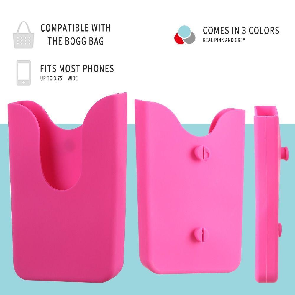 Tragbarer Gummi-Handyhalter Charm-Zubehör Kompatibel mit Taschen Einlegezubehör DIY Handy-Sonnenbrillenetui für Taschen
