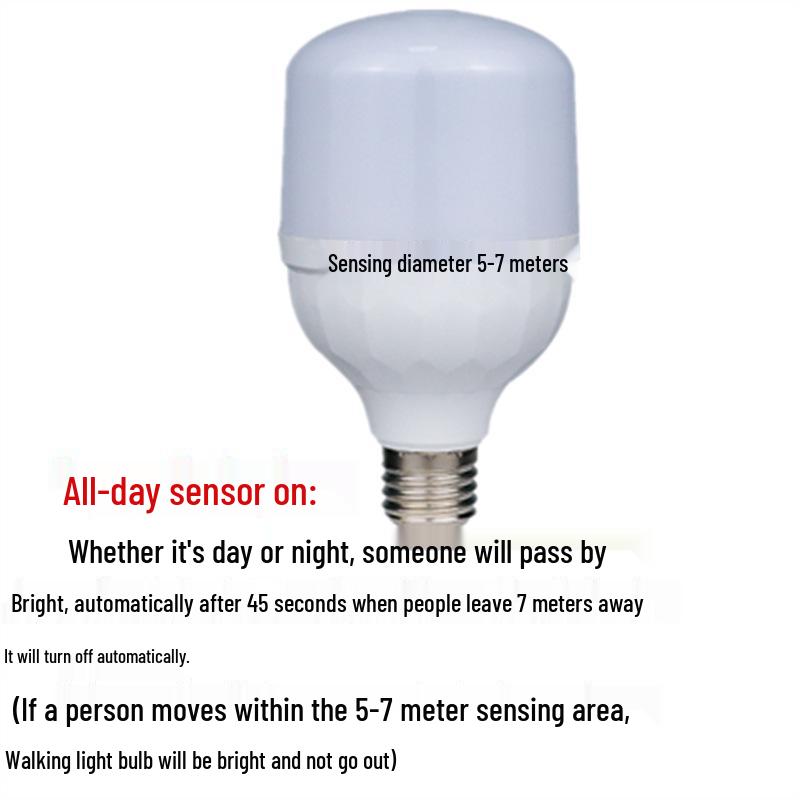Smart High-Brightness Radar Sensing Light Bulb for Hallway, Stairwell, and Garage