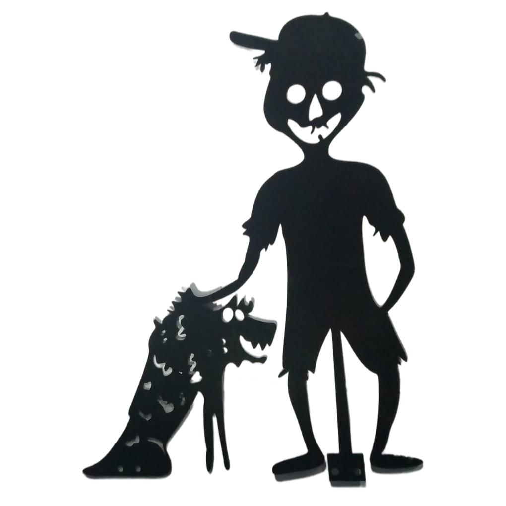 

Садовый кол, железная страшная статуя, скульптура, украшения на Хэллоуин, подарок для газона на открытом воздухе 33cmx23cmx0.1cm