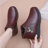 Winter Boots Fashion Women Ankle Boots Plush Warm with Metal Cotton Shoes Woemn Non-slip Waterproof Boots