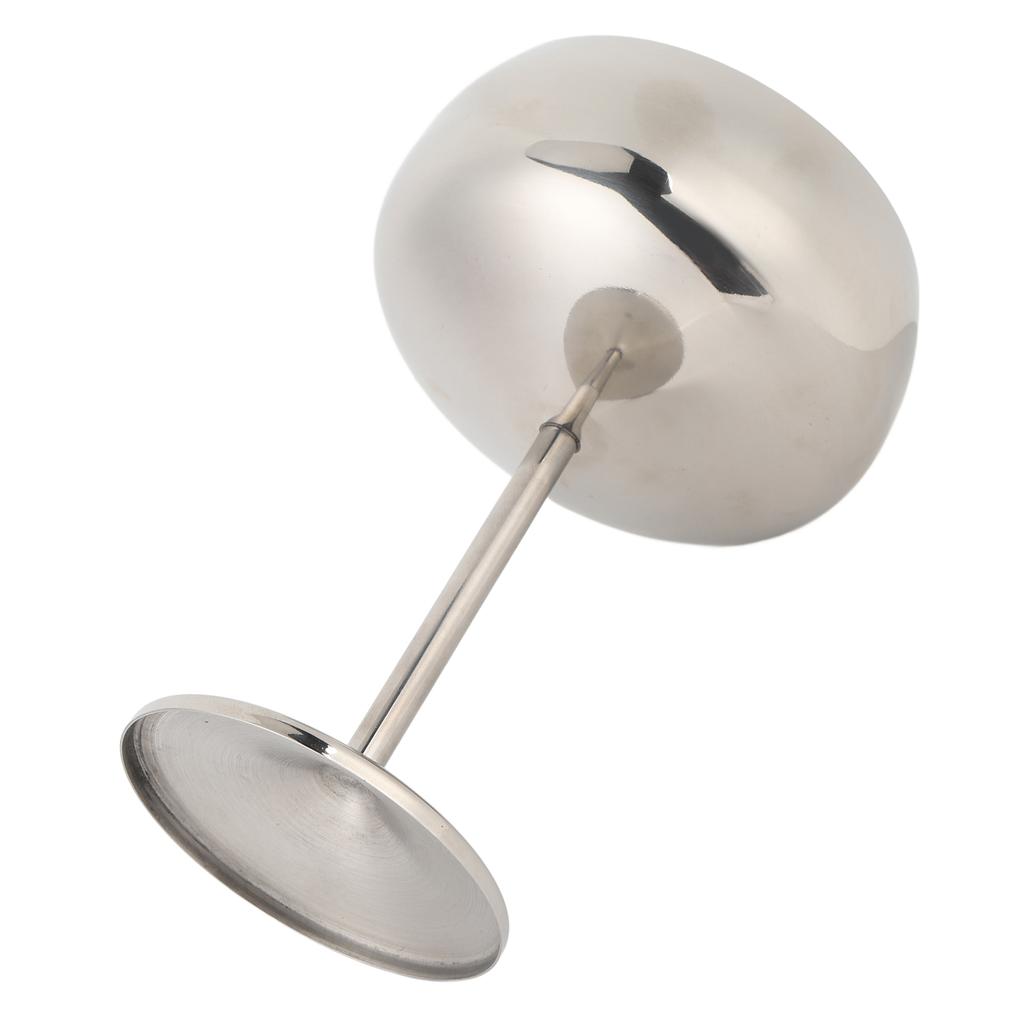 Metal Wine Glass 304 Stainless Steel 400ML Capacity Multifunctional Cocktail Glass for Yogurt Snacks Candy Salads