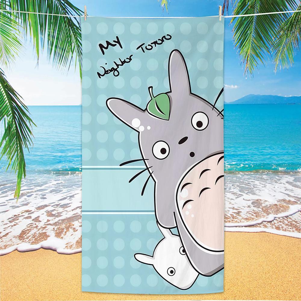 Send Cartoon Animation Chinchilla Beach Towel Microfiber Digital Printing Quick-Drying Beach Towel