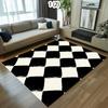 Modern Abstract Carpet Mat Rug Home Decoration Geometric Pattern Floor Area Rug Living Room Bedroom Artistic Brush Style