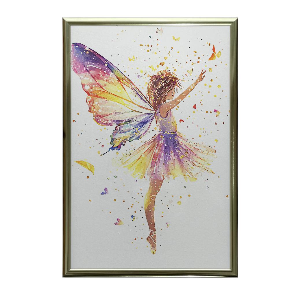 Plakat Taniec Wróżki Plakat Taniec Wróżki, 50X70 Cm, Rama Drewniana Jasny Dąb, Papier Matowy 230 Gsm