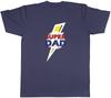 Dad Unisexs TShirt Lightning Bolt Super Dad Fathers Day Birthday Unisex Tee Gift