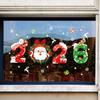 2026 Weihnachtsmann Weihnachts Fensteraufkleber statisch haftend für Glastüren