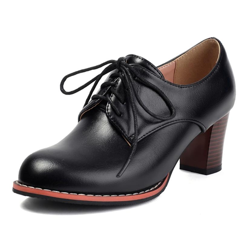 

Женские туфли-лоферы на блочном высоком каблуке, элегантные зеленые черные туфли на среднем каблуке для вечеринки, свадьбы, женские платья-лодочки, большой размер 44 39 чёрный