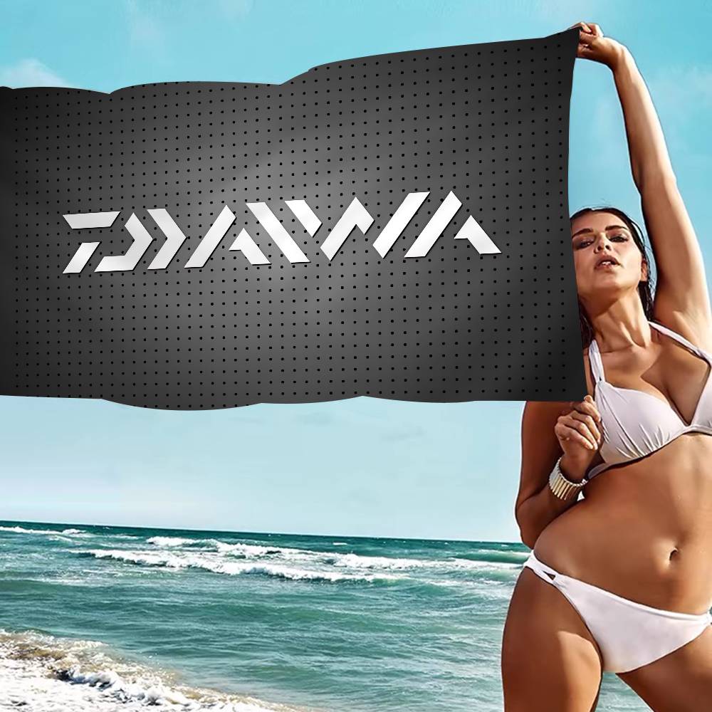 Classic Fishing Tackle Logo D-Daiwa Big Microfiber Beach Towels Quick Dry Towel Sand Beach Towels Pool Towel For Travel Yoga