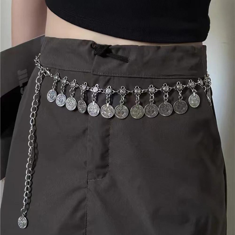 Metal Chain Belt Gold Silver Dress Belt Chain New Waist Chain  Women