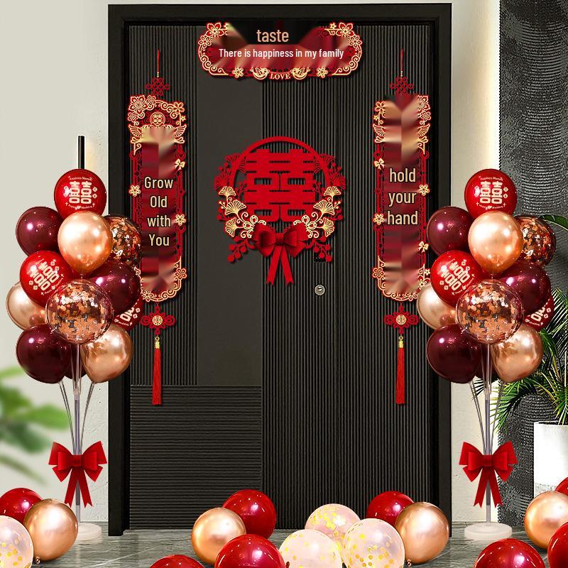 Wedding & Engagement Balloon Decoration Set for Living Room, Bridal Chamber, Aisle Guide, and New House Decor