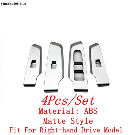 Car Door Armrest Window Lift Switch Panel Cover Trim For Mitsubishi Outlander  2024 2025 Carbon Fiber Interior Accessories