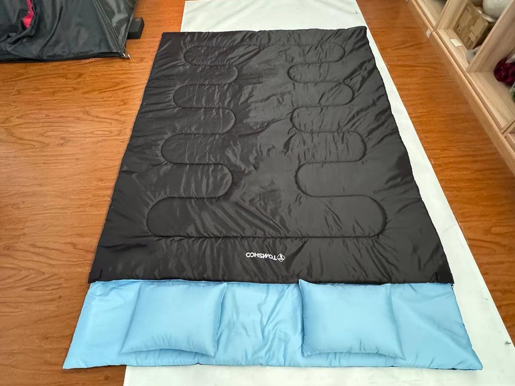 Double Sleeping Bags for Adults Cold Weather with Pillows Emergency Sleeping Bags for Survival 0 Degree Down Camping Bed Backpacking Sleeping Bag for