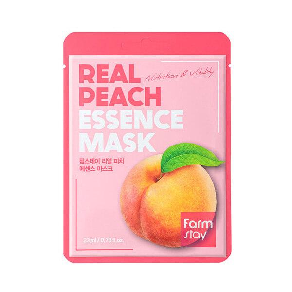 Farmstay _Real Peach Essence Mask 23ml X 1 Sheet