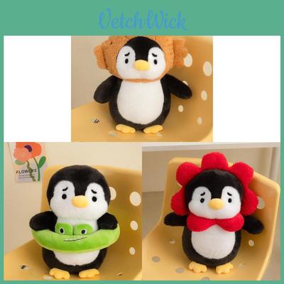 Plush Penguin Hat Toy With Soft Short Plush For Kids Play And Comfort
