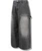 GUBIN Gray Carpenter Denim Pants