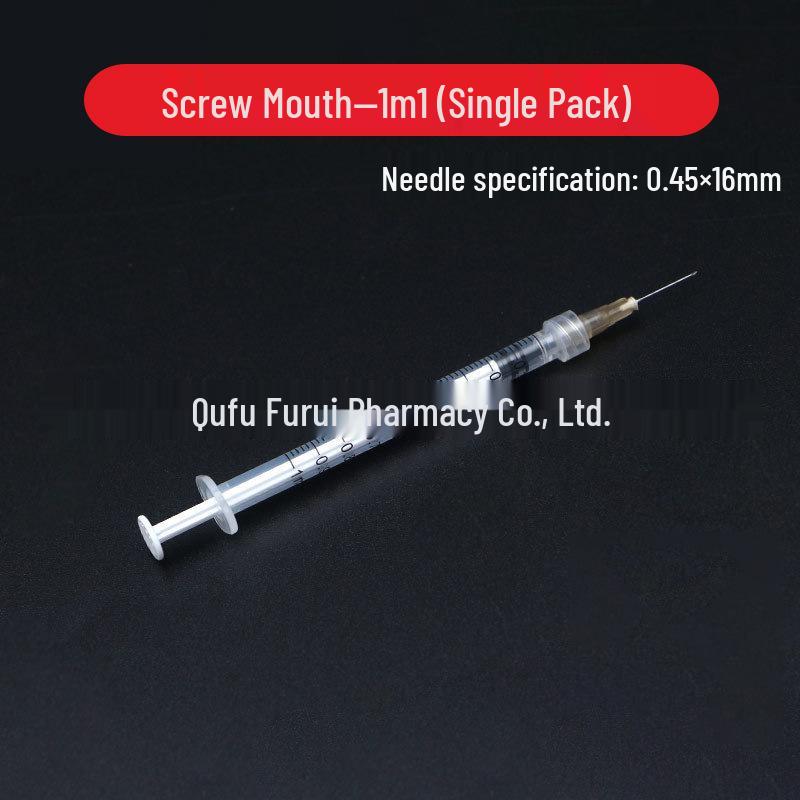 Disposable Syringes with Luer Needle: 1ml, 3ml, 5ml, 10ml, 20ml