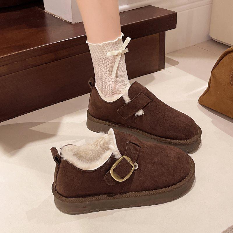 Outer wear Mao Mao new cotton shoes Martin warm autumn and winter snow boots thick-soled velvet short boots women