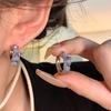 Minimalist and elegant, light luxury, high-end geometric earrings for women, popular vintage style ear accessories