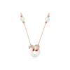 Jade Koi Safety Clasp Necklace: Luxe, High-End Chinese Style Auspicious Fortune Collarbone Chain.