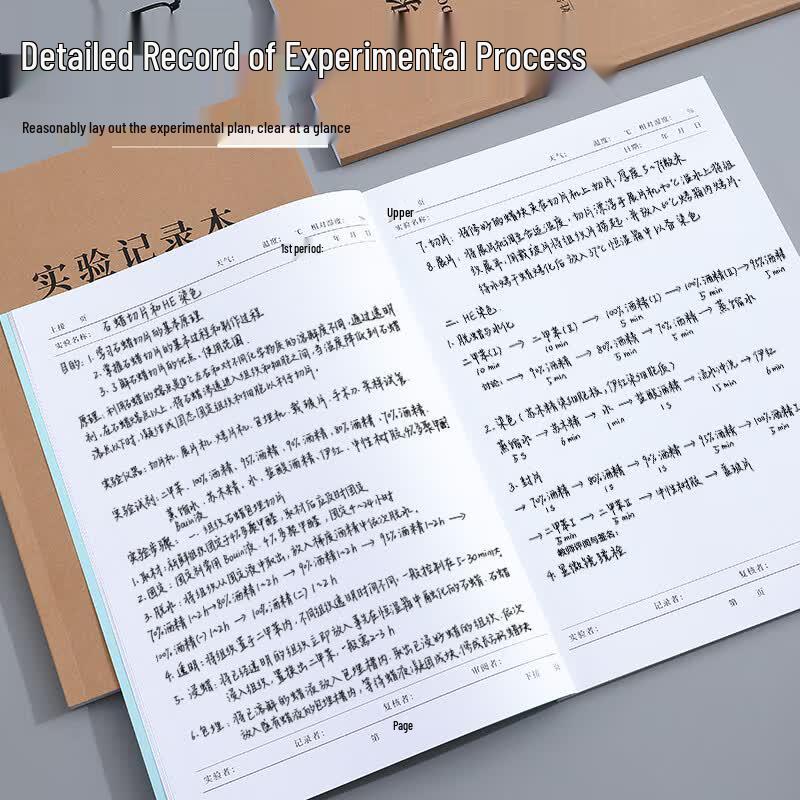 Langjie A4 Scientific Lab Record Notebook