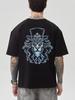 Black Oversized T-Shirt Lion
