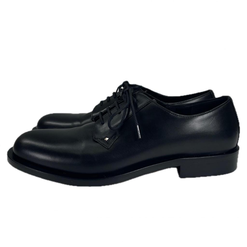 Great Valentino Garavani Leather Shoes Studs Black Leather Women 38 BDJ56RW Used