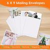 50 Pack 6x9 Envelopes Self Seal, White Catalog Mailing Envelopes 6 x 9 Manilla Envelopes for Mailing, Organize, Storage, Home, Office Business