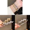 Minimalist Zircon Round Cuff Bracelet For Women Copper Jewelry Gift