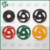 Colored Rubber Barbell Weight Plates (Pair)